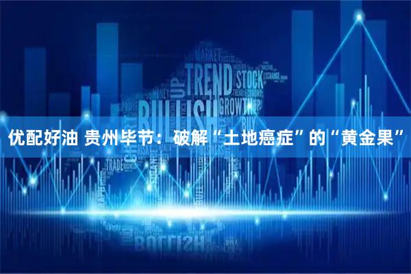 优配好油 贵州毕节：破解“土地癌症”的“黄金果”