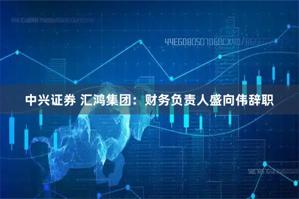 中兴证券 汇鸿集团：财务负责人盛向伟辞职