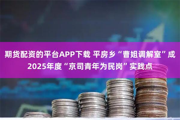 期货配资的平台APP下载 平房乡“曹姐调解室”成2025年度“京司青年为民岗”实践点